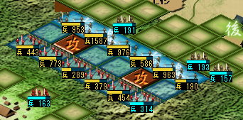 士気と兵数の色